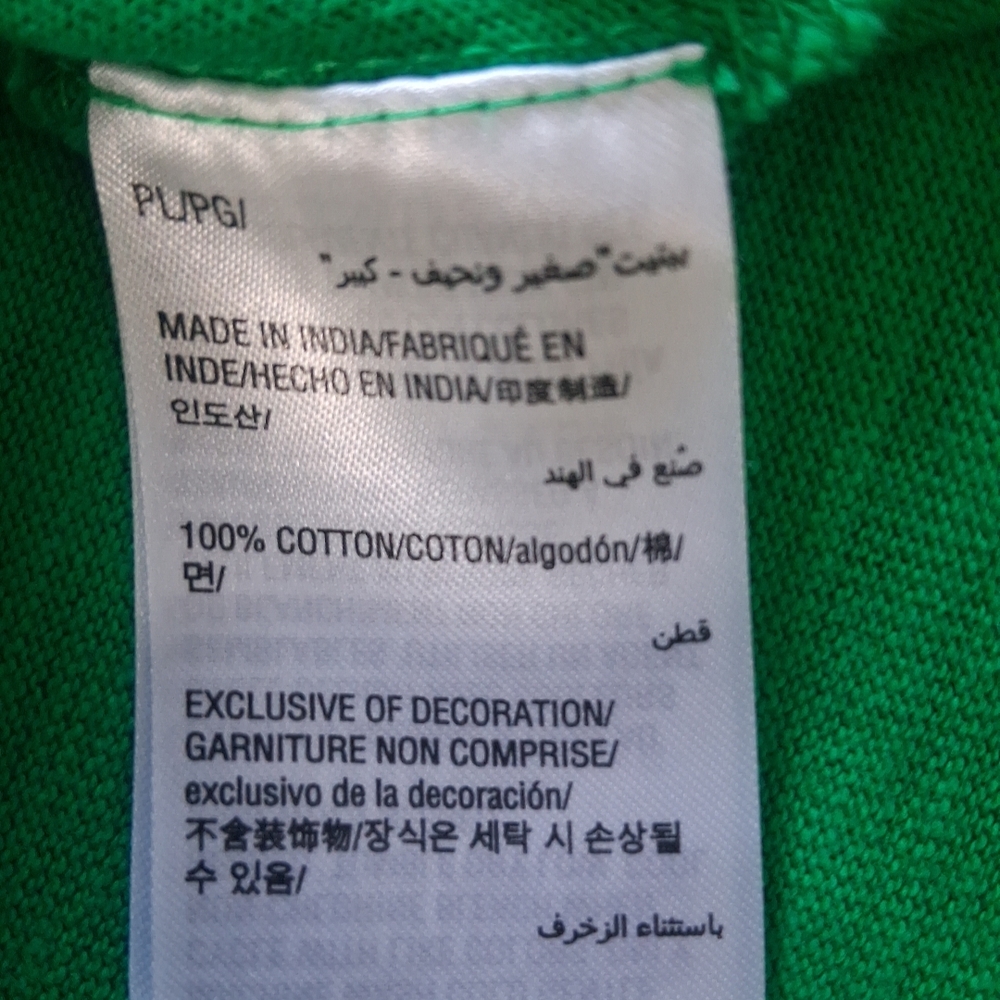 Charter Club Top Long Sleeve Green Round Neck Embroidered Petite Large - Picture 15 of 15